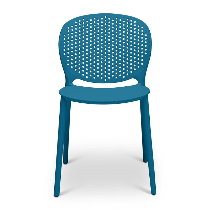 Bailey Outdoor Stacking Chair - Set of 4 - Urbia Chairs - Teal Green - HORNE