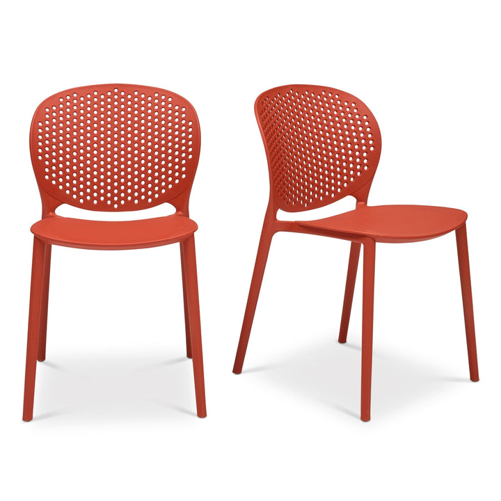 Bailey Outdoor Stacking Chair - Set of 4 - Urbia Chairs - Black Grey - HORNE
