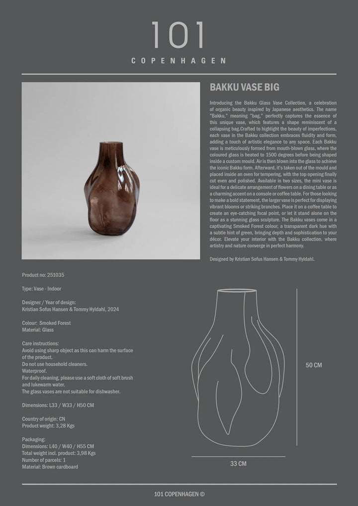 Bakku Vase - 101 Copenhagen Vases - Big - HORNE