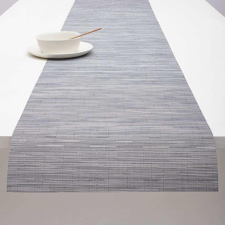 Bamboo Table Runner in Fog