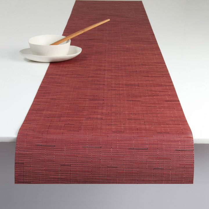 Bamboo Table Runner in Cranberry