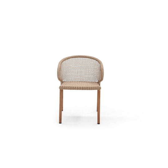 Barletta Arm Chair - BETACO Chairs - Wicker / Teak - HORNE