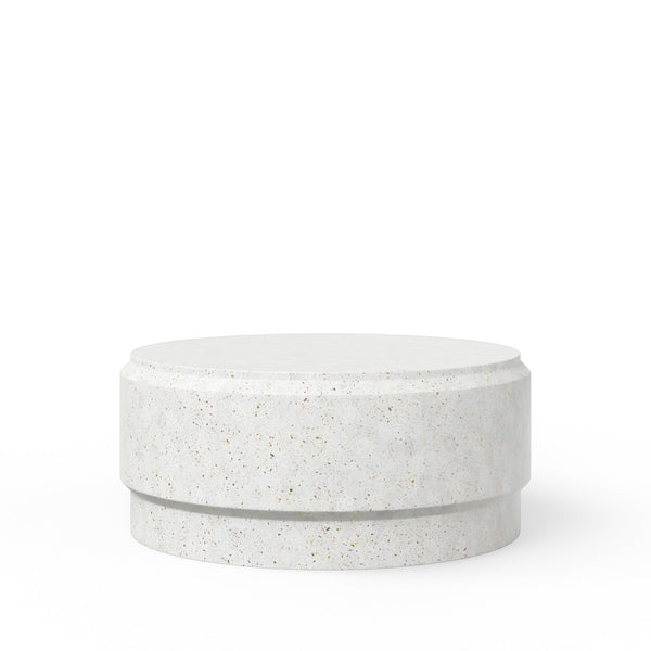 Barrel Coffee Table - Urbia Coffee Tables - Ivory Terrazzo - HORNE