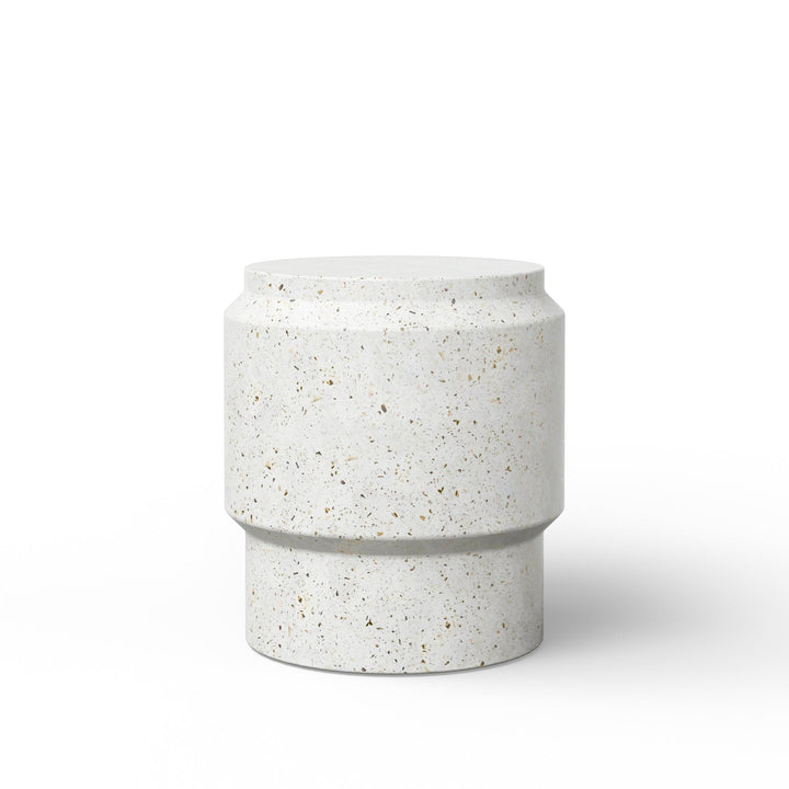 Barrel Stool - Urbia Stools + Benches + Ottomans - Ivory Terrazzo - HORNE