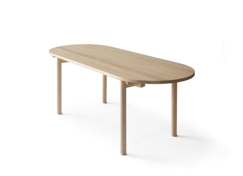 Basic Table - Oval - Nikari Tables + Desks - Ash - 78.7