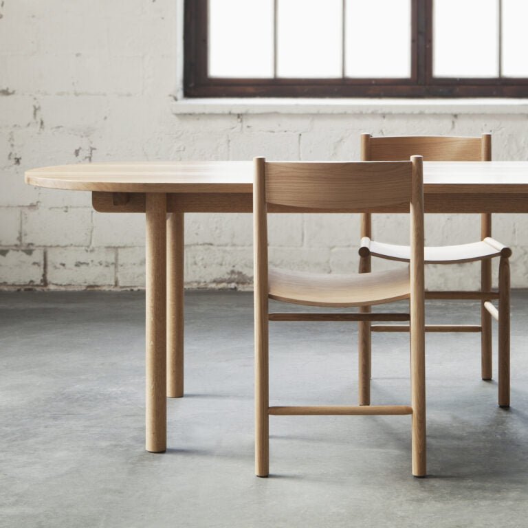 Basic Table - Oval - Nikari Tables + Desks - Ash - 78.7