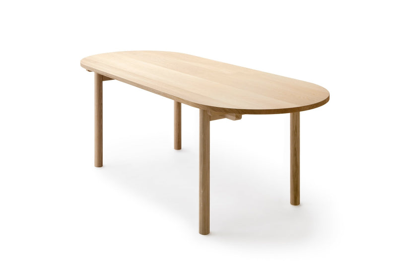 Basic Table - Oval - Nikari Tables + Desks - Ash - 78.7