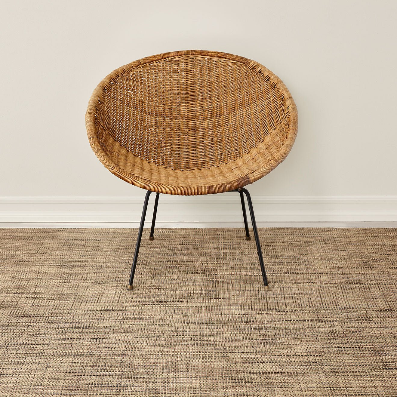 Basketweave Floor Mat in Bon Bon