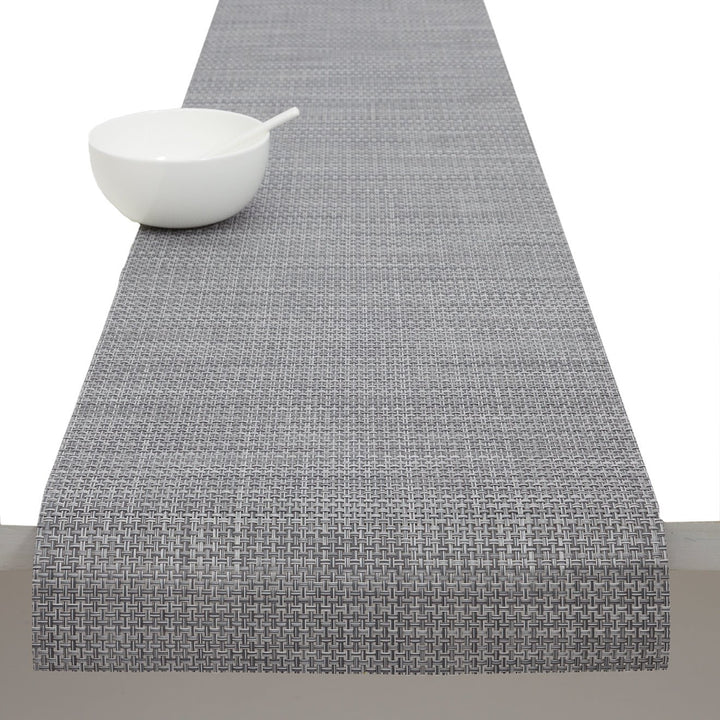 Basketweave Table Runner in Shadow