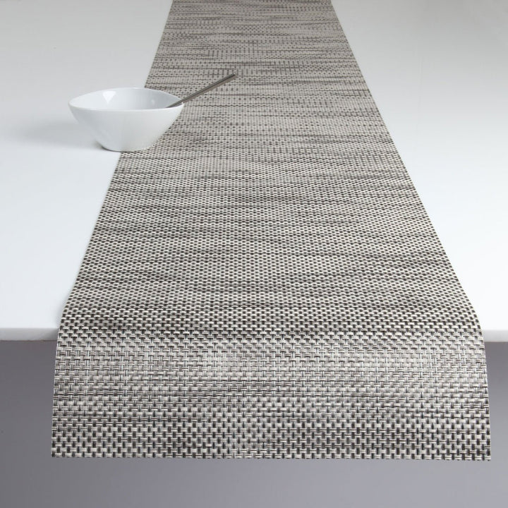 Basketweave Table Runner in Oyster