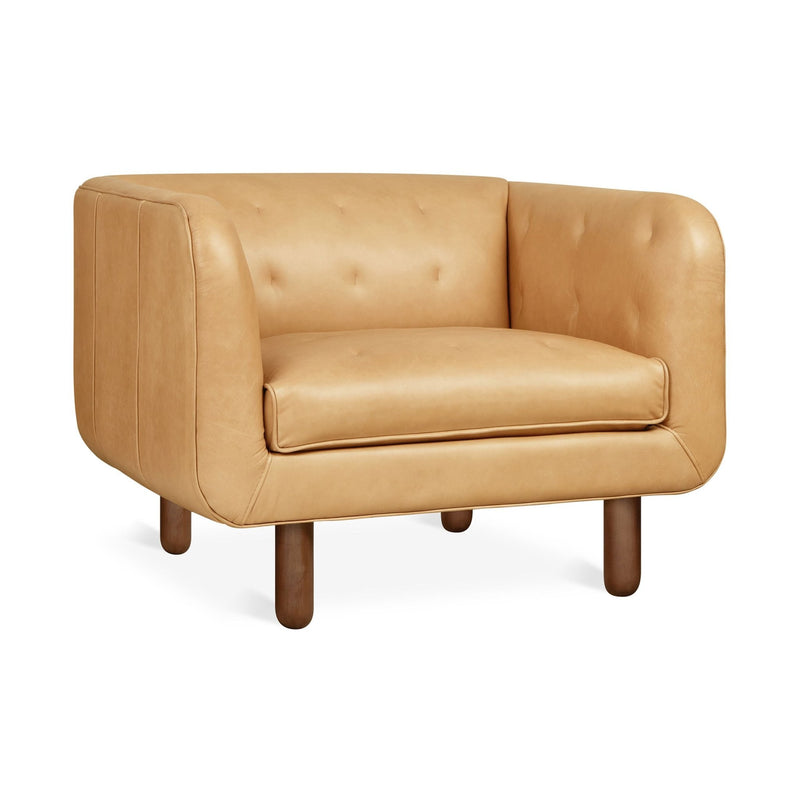 Beaconsfield Chair - Gus* Modern - Chairs - Canyon Whiskey Leather - Walnut - HORNE