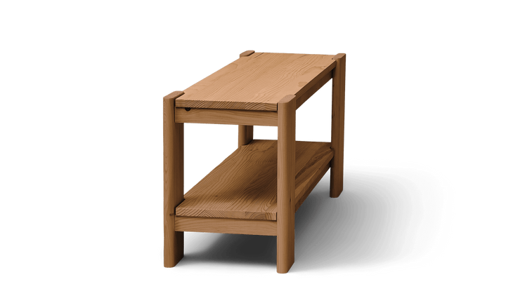 Beam Bench - Deep Brown Pine - Form + Refine Stools + Benches + Ottomans - Deep Brown Matt Lacquer - HORNE