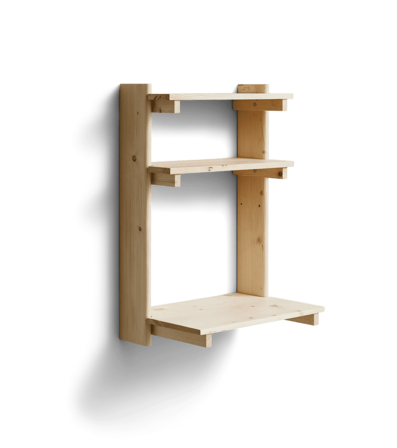 Beam Wall Office Shelf 3 - Form + Refine Shelving - HORNE