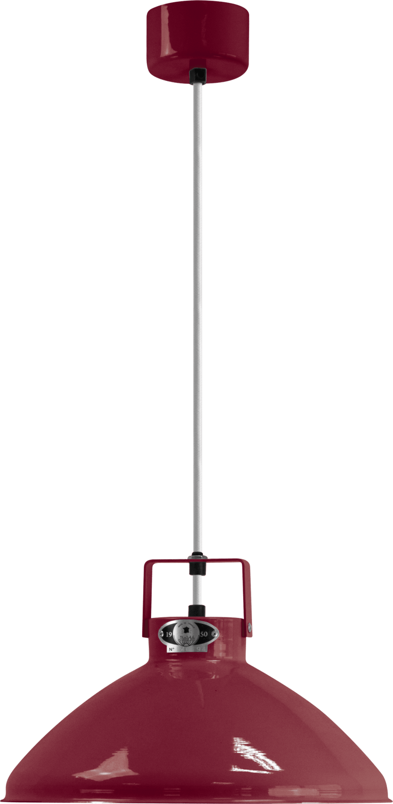 Beaumont Pendant - B240 - Glossy Finish - Jielde Pendants - Red - RAL3020 - Silver - HORNE