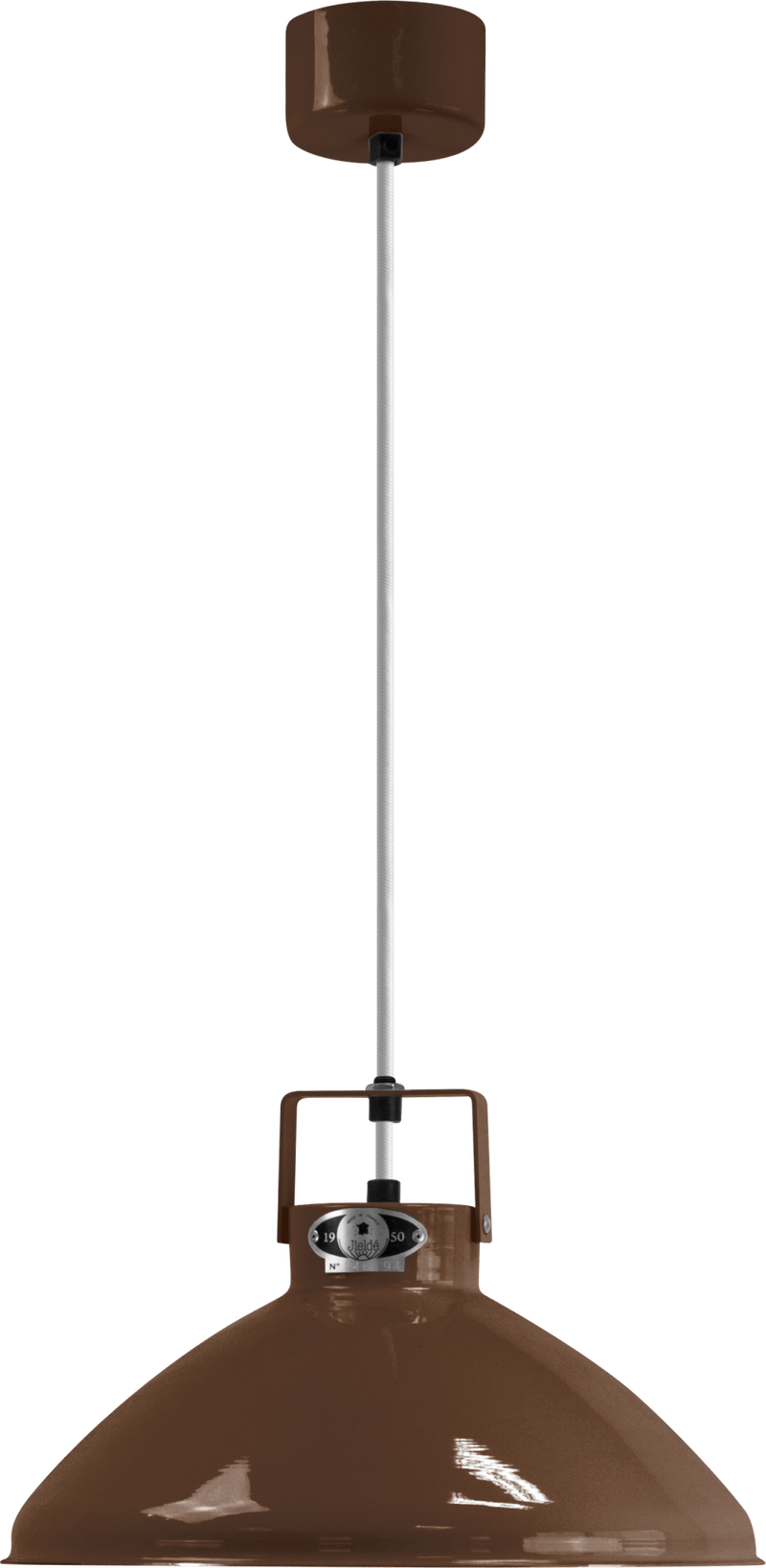 Beaumont Pendant - B240 - Glossy Finish - Jielde Pendants - Red - RAL3020 - Silver - HORNE
