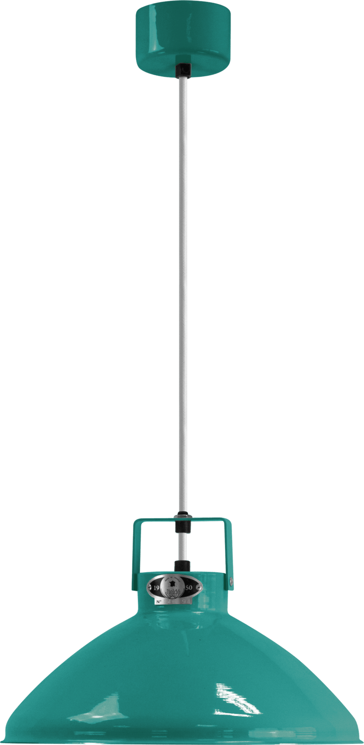 Beaumont Pendant - B240 - Glossy Finish - Jielde Pendants - Water Blue - RAL5021 - Silver - HORNE