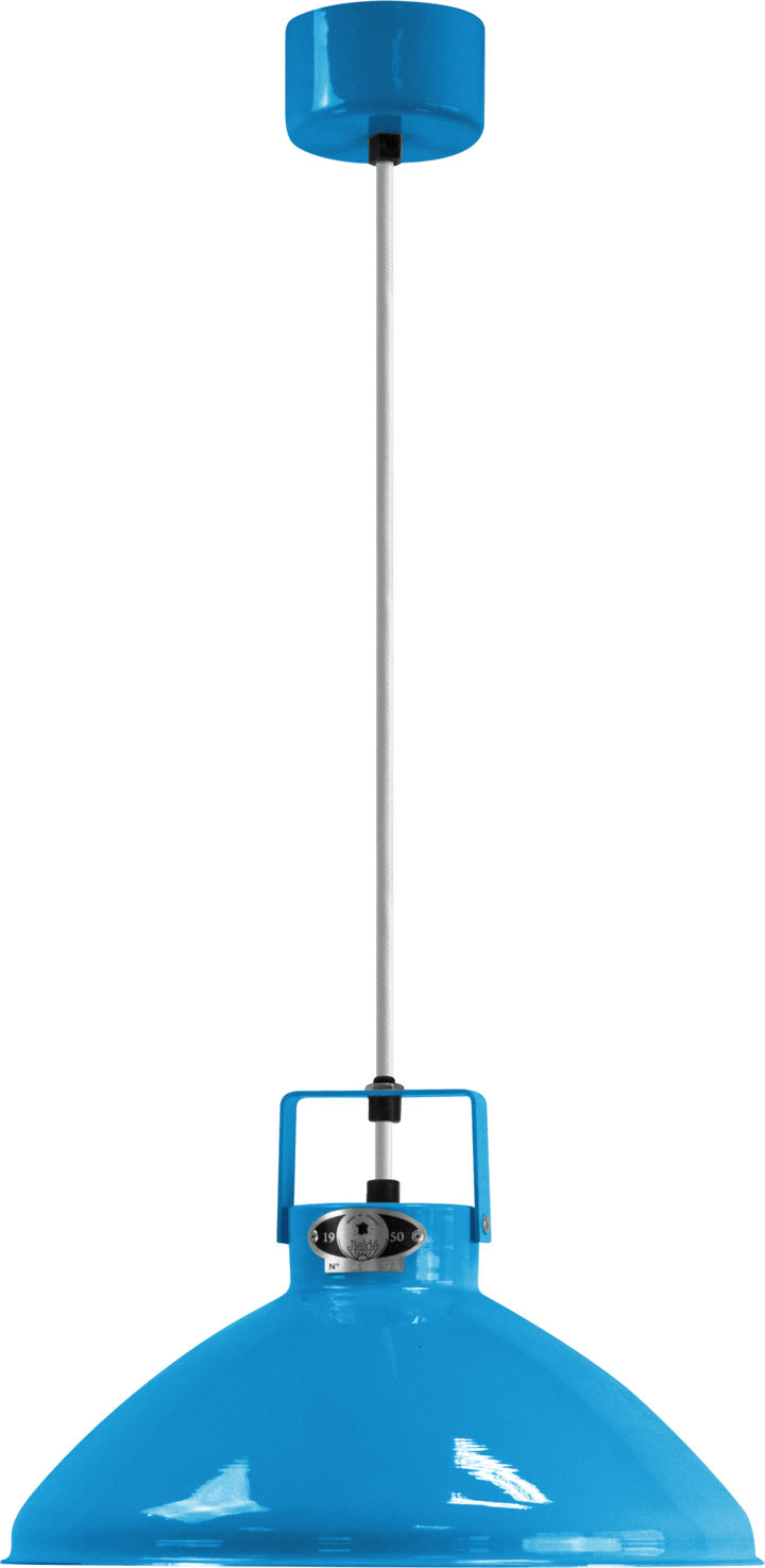 Beaumont Pendant - B240 - Glossy Finish - Jielde Pendants - Blue - RAL5012 - Silver - HORNE
