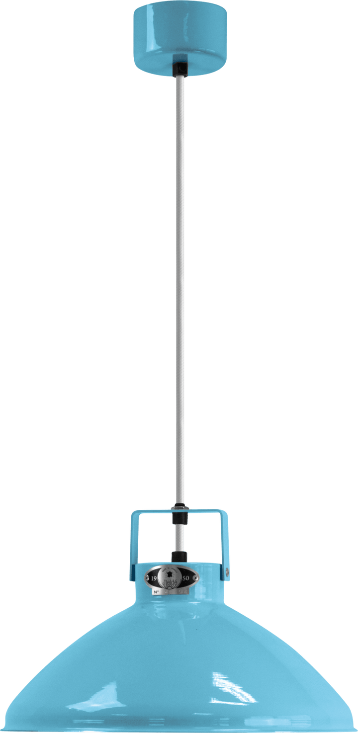 Beaumont Pendant - B240 - Glossy Finish - Jielde Pendants - Pastel Blue - RAL5024 - Silver - HORNE