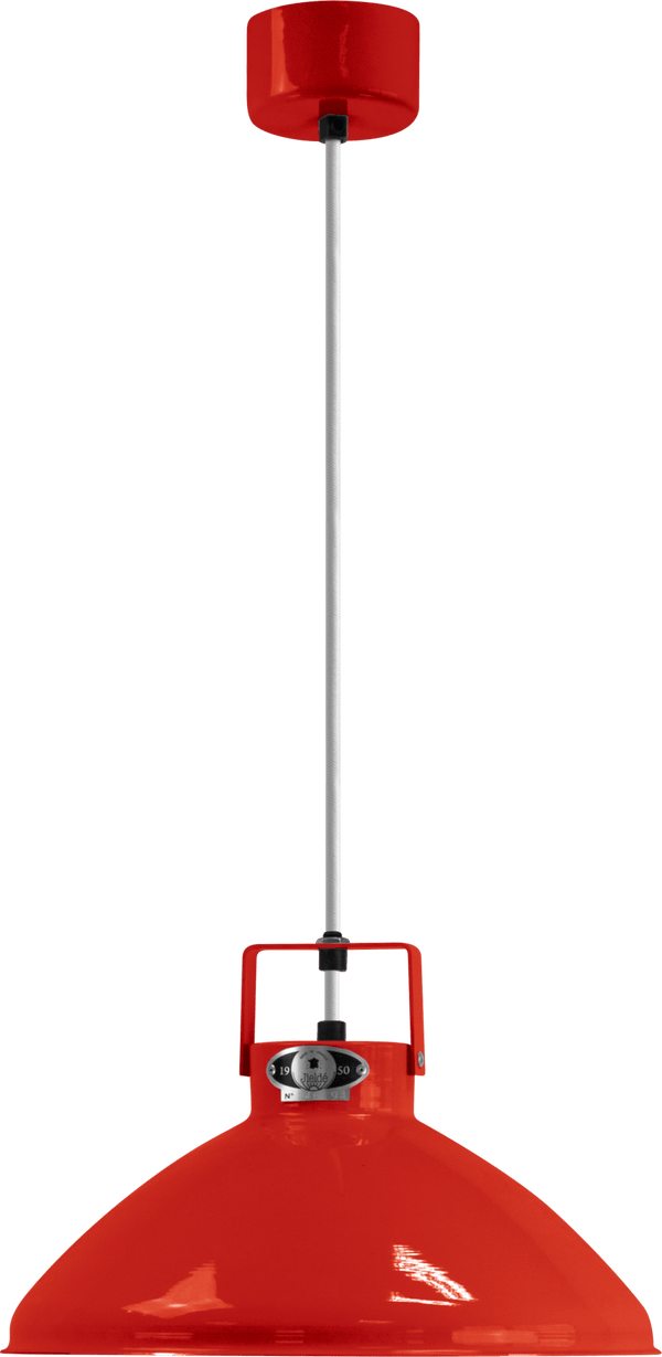 Beaumont Pendant - B240 - Glossy Finish - Jielde Pendants - Red - RAL3020 - Silver - HORNE