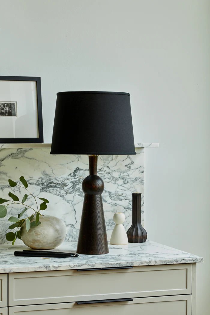 Bella Skirt Lamp - Lostine - Lamps - Natural - Black - HORNE