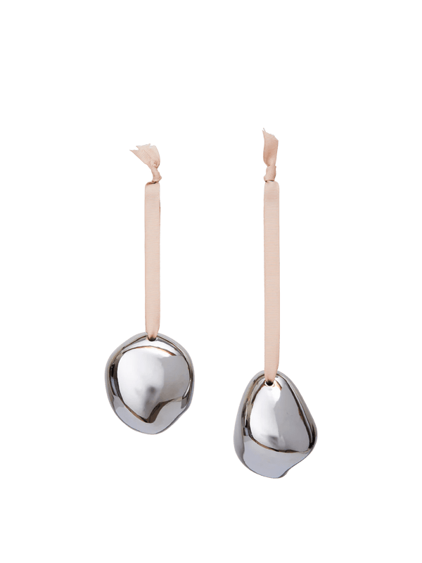 Bellure Baubles - Set of 2 - Ferm Living Art + Objects - Silver - HORNE