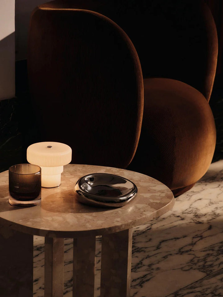 Bellure Centrepiece - Ferm Living Serveware - Silver - HORNE
