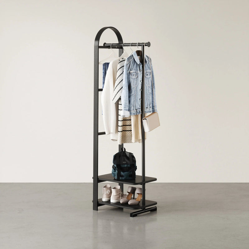 Bellwood Coat Rack - Form & Refine Coat + Key Racks - Black - HORNE