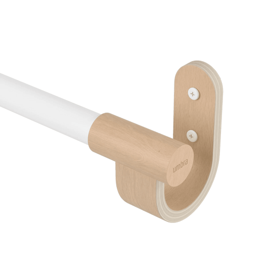 Bellwood Curtain Rod - Umbra Bath - White-Natural - HORNE