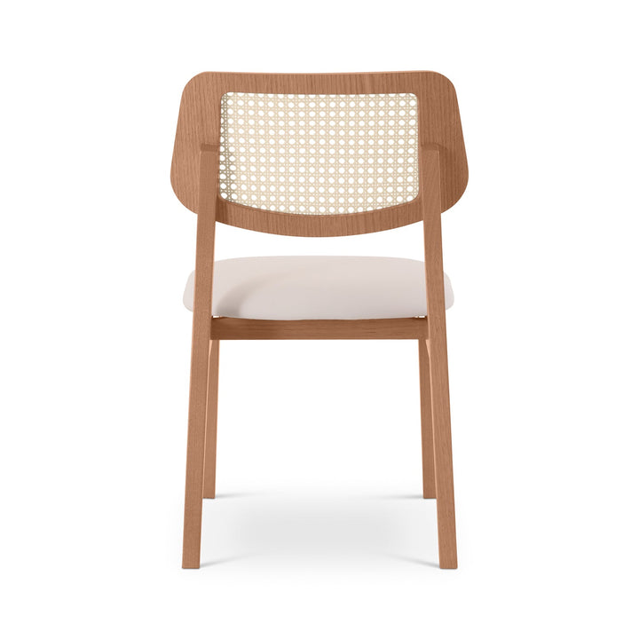 Beth 2.0 Cane Side Chair - Urbia Chairs - Shimmy Cream Nogal - HORNE