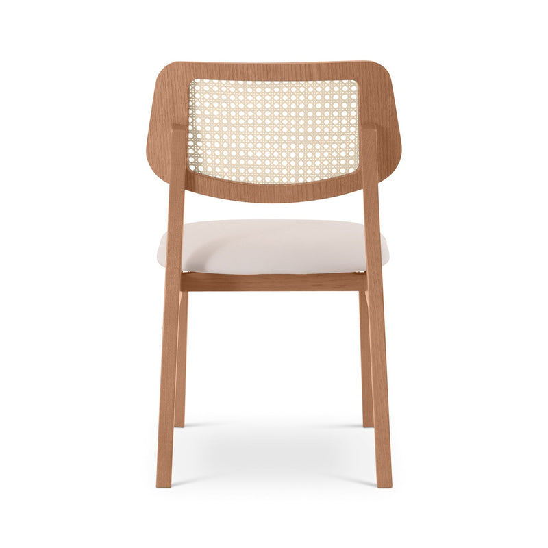 Beth 2.0 Cane Side Chair - Urbia Chairs - Medley Ivory Ebano Natural - HORNE