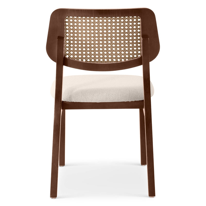 Beth 2.0 Cane Side Chair - Urbia Chairs - Medley Ivory Ebano Natural - HORNE