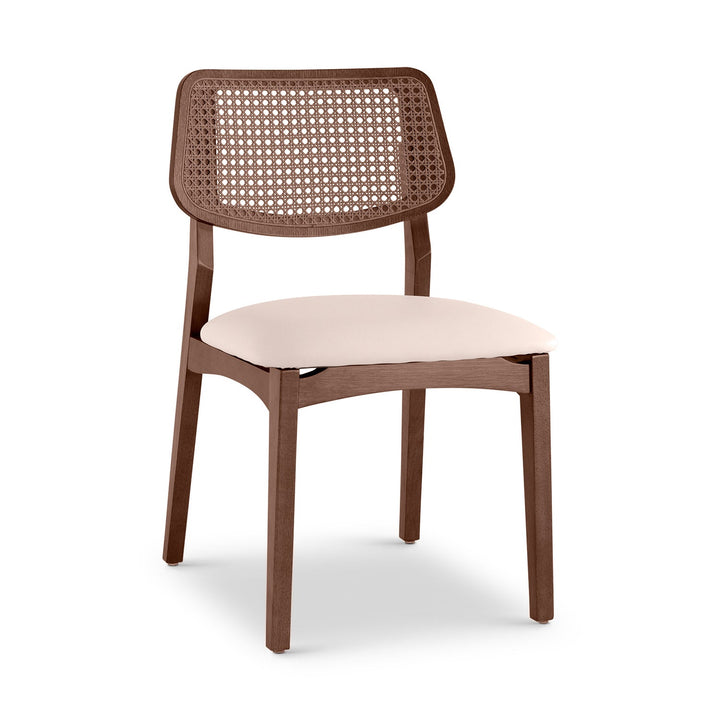 Beth 2.0 Cane Side Chair - Urbia Chairs - Shimmy Cream Nogal - HORNE