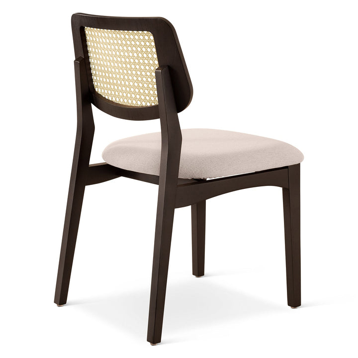 Beth 2.0 Cane Side Chair - Urbia Chairs - Shimmy Cream Nogal - HORNE