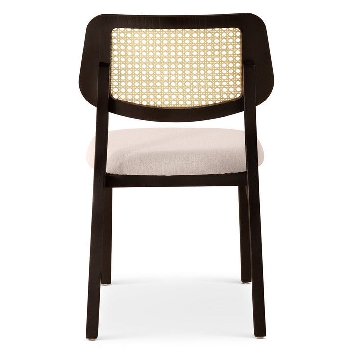 Beth 2.0 Cane Side Chair - Urbia Chairs - Shimmy Cream Nogal - HORNE