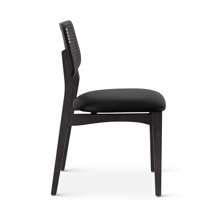 Beth 2.0 Cane Side Chair - Urbia Chairs - Shimmy Cream Nogal - HORNE
