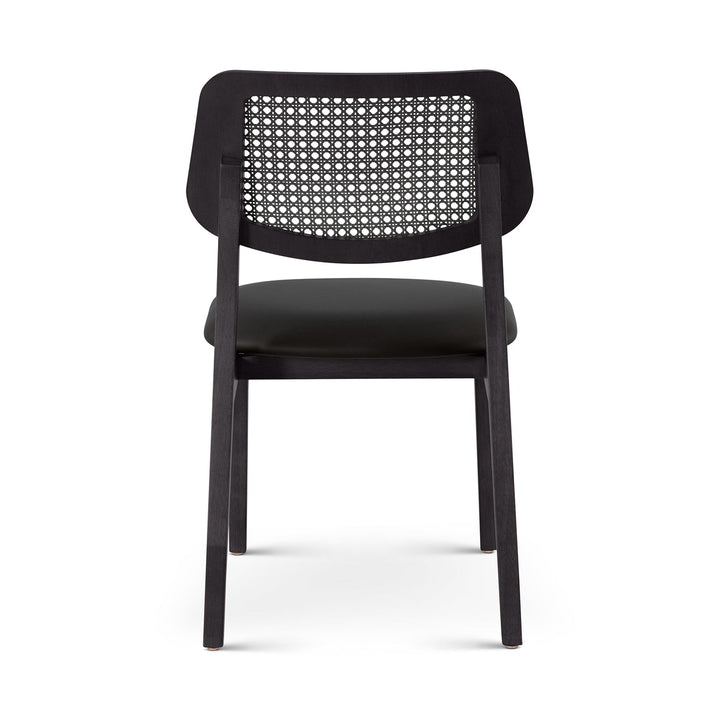 Beth 2.0 Cane Side Chair - Urbia Chairs - Shimmy Cream Nogal - HORNE