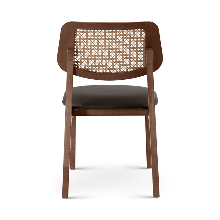 Beth 2.0 Cane Side Chair - Urbia Chairs - Shimmy Cream Nogal - HORNE