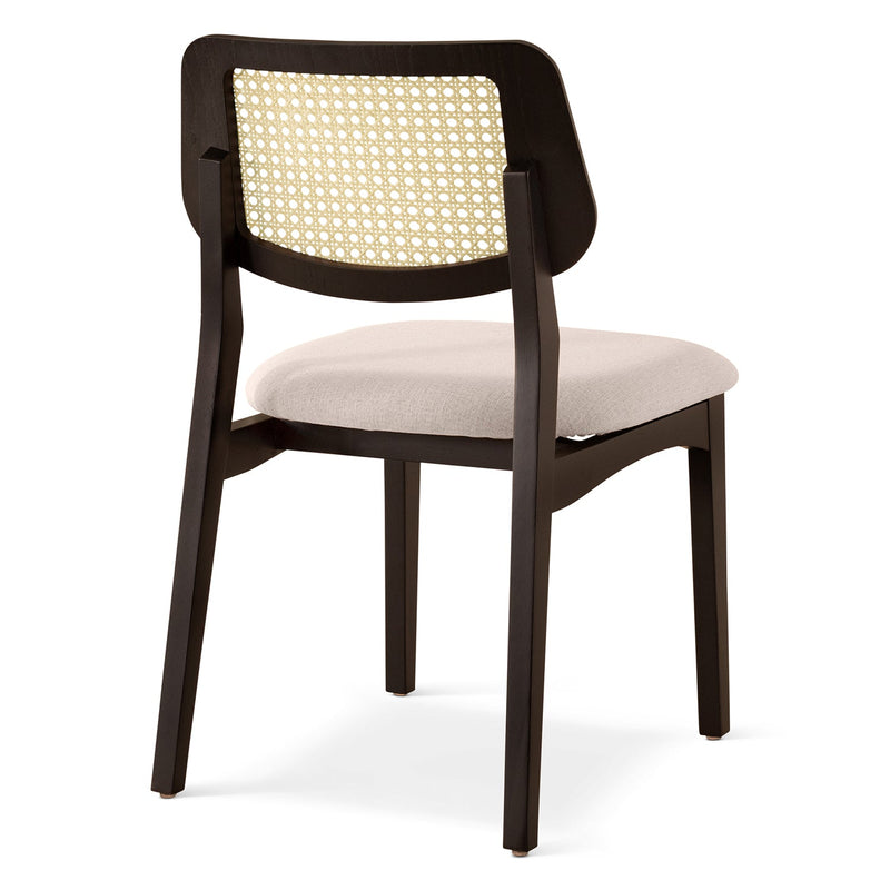 Beth 2.0 Cane Side Chair - Urbia Chairs - Medley Ivory Ebano Natural - HORNE