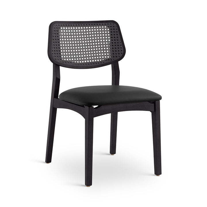Beth 2.0 Cane Side Chair - Urbia Chairs - Shimmy Cream Nogal - HORNE