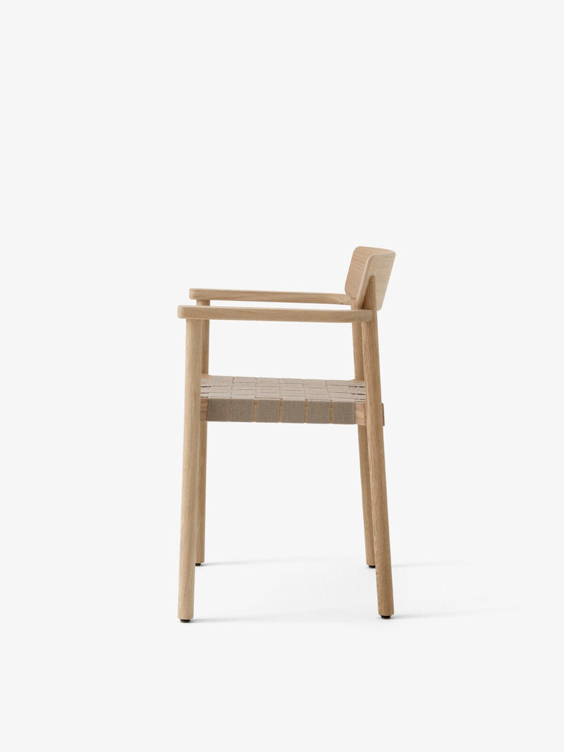 Betty Armchair - Linen Webbing Seat - &Tradition Chairs - Smoked Oiled Oak with Natural Linen - HORNE