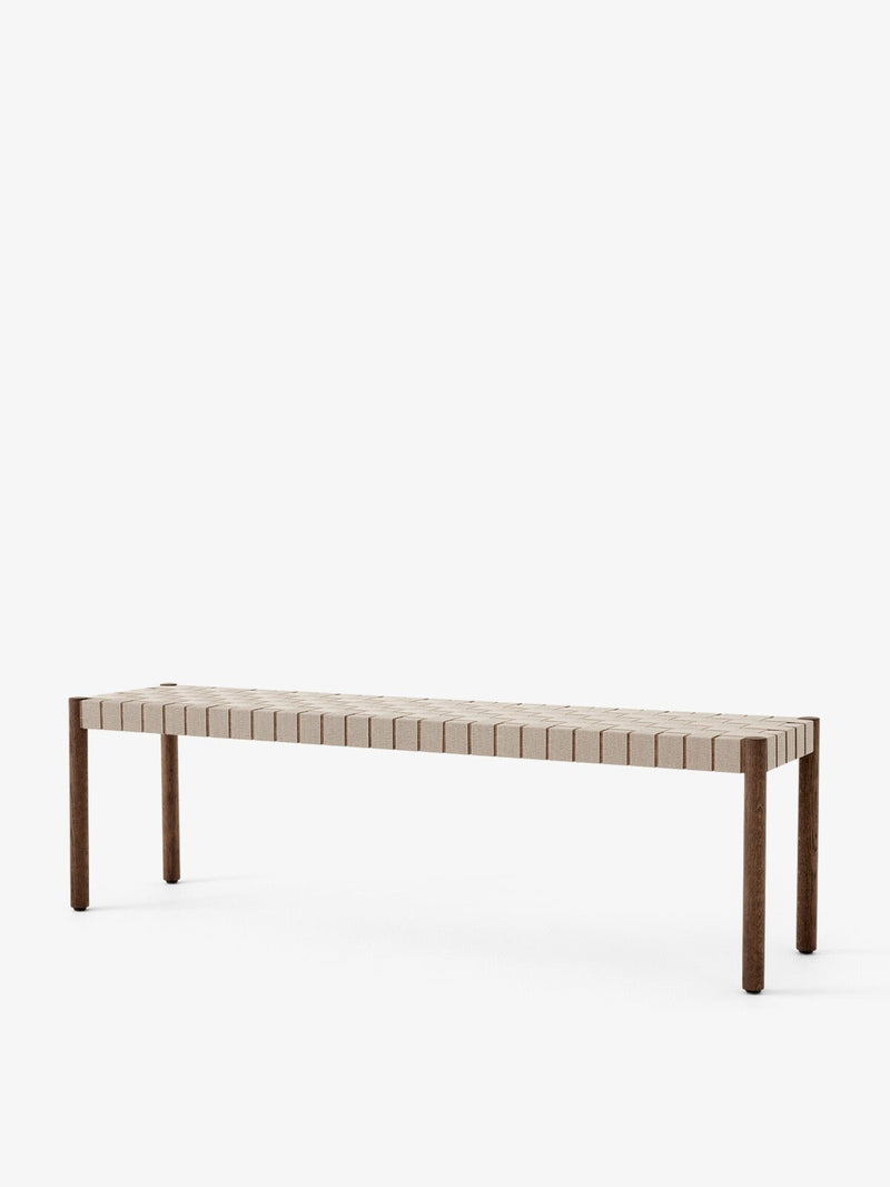 Betty Bench - &Tradition Stools + Benches + Ottomans - Smoked Oiled Oak with Natural Webbing - 41.3