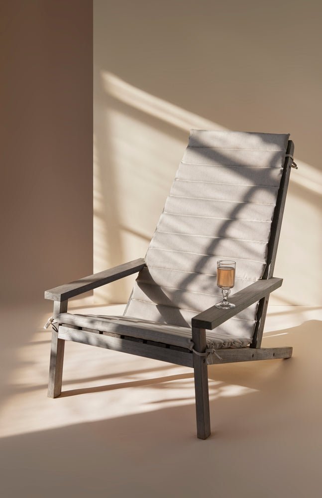 Between Lines Deck Chair Cushion - Skagerak by Fritz Hansen - Outdoor Furniture - Ash - HORNE