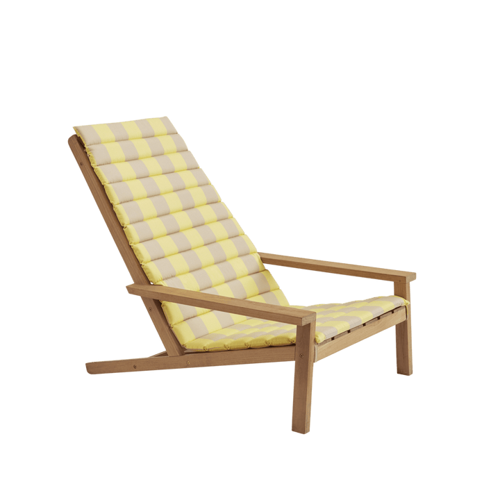 Between Lines Deck Chair Cushion - Skagerak by Fritz Hansen Outdoor Furniture - Lemon/Sand Stripe - HORNE