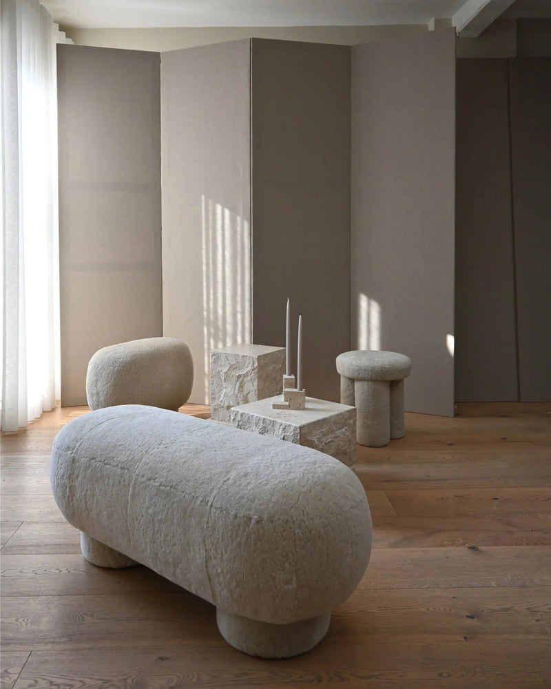 Big Foot Bench - 101 Copenhagen Stools + Benches + Ottomans - Nubuck - Petit - HORNE