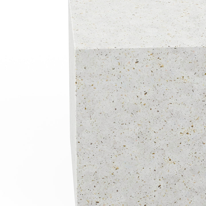 Bloc End Table - Urbia Tables - Ivory Terrazzo - HORNE