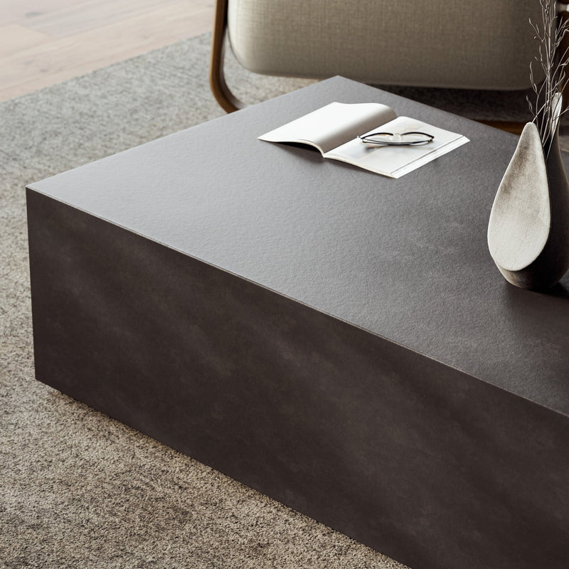 Bloc Rectangular Coffee Table - Urbia Coffee Tables - Dark Grey - HORNE