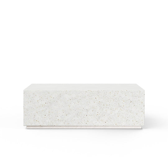 Bloc Rectangular Coffee Table - Urbia Coffee Tables - Ivory Terrazzo - HORNE