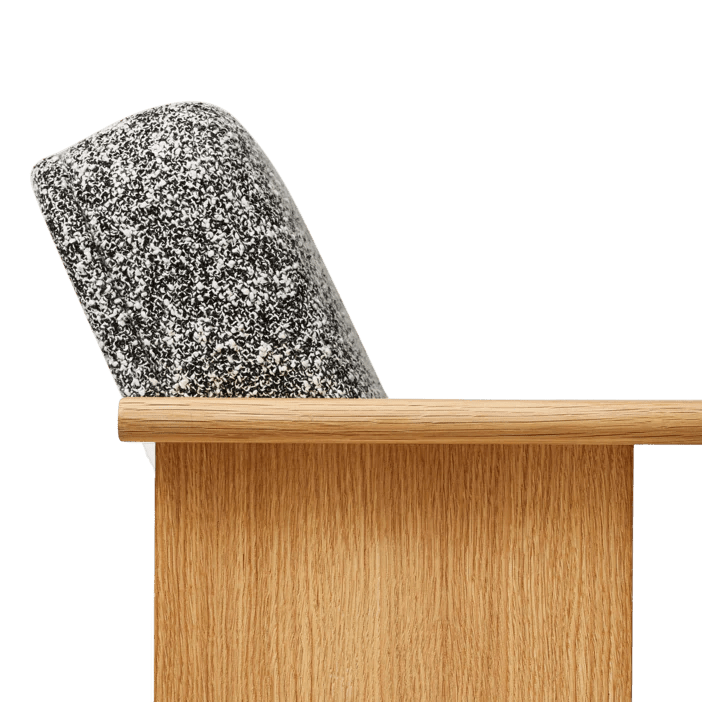 Block Lounge Chair - Form & Refine Chairs - Hallingdal 65 - Oak - HORNE