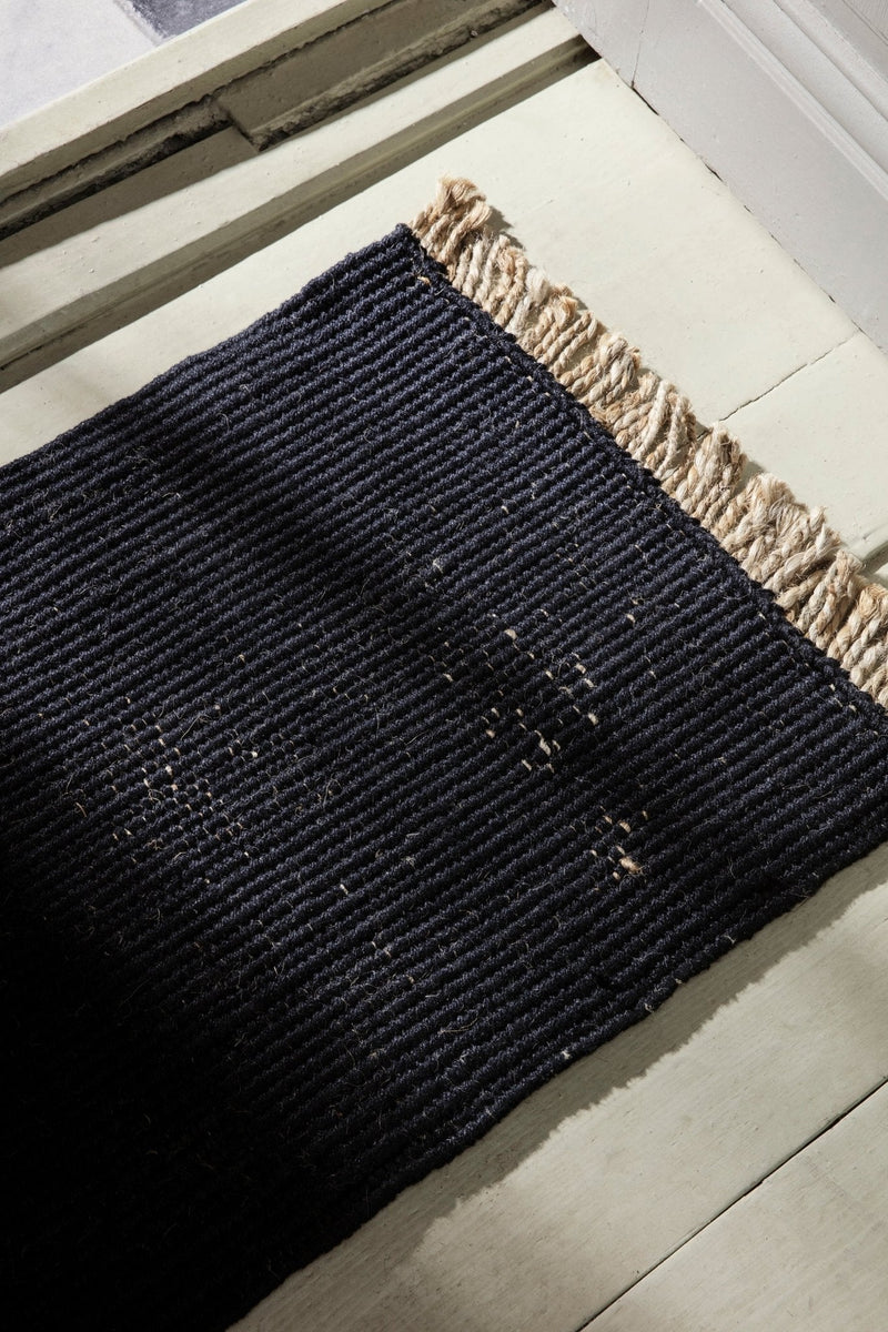 Block Mat - Ferm Living - Rugs - Black - HORNE