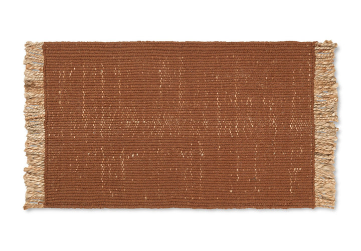 Block Mat - Ferm Living - Rugs - Dark Brick - HORNE
